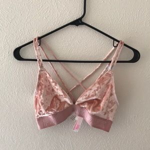 velvet PINK bralette